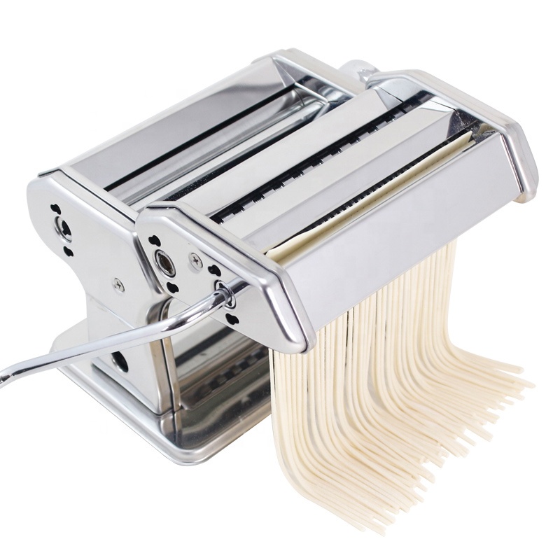 Stainless Steel Wide Pasta Cutter Thin Pasta Maker with 3 Blades