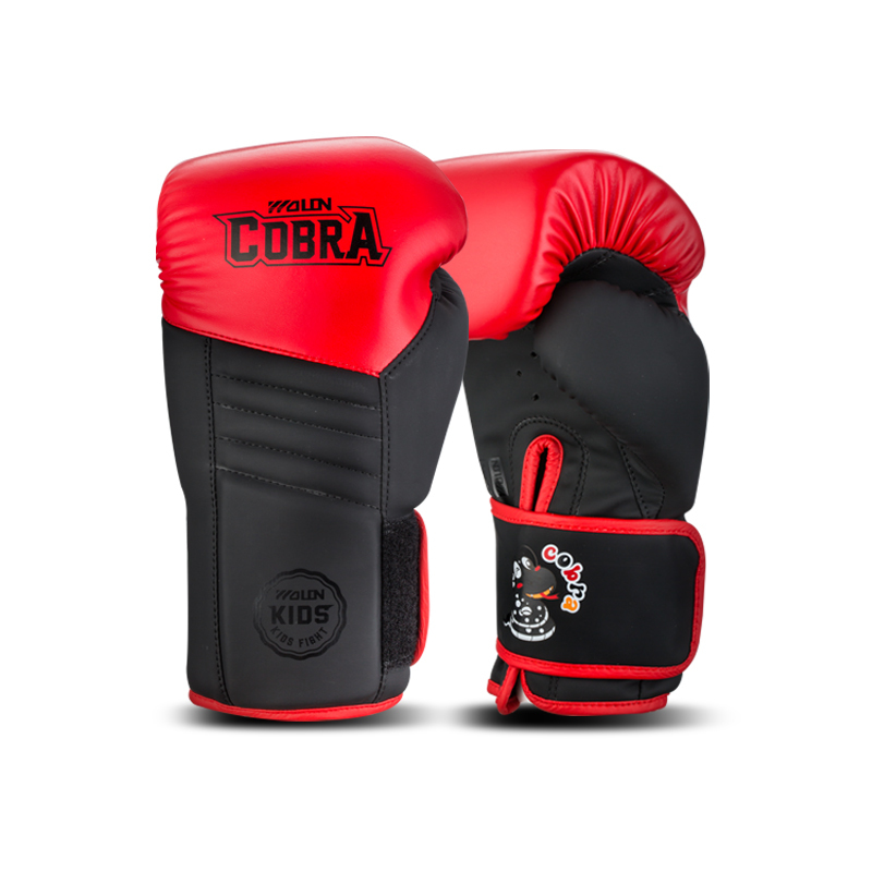 Wolon 4oz 6oz cheap PU leather kids boxing glove