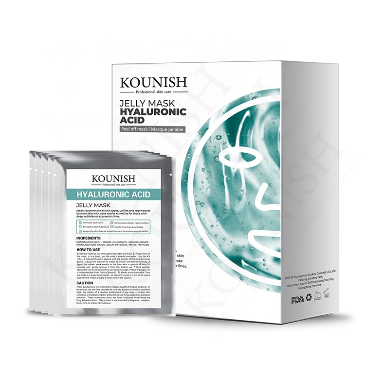 Hyaluronic Acid Facial Powder Skin Care Brightening Face Cool Jelly Korea Beauty Modeling Peel Off Mask