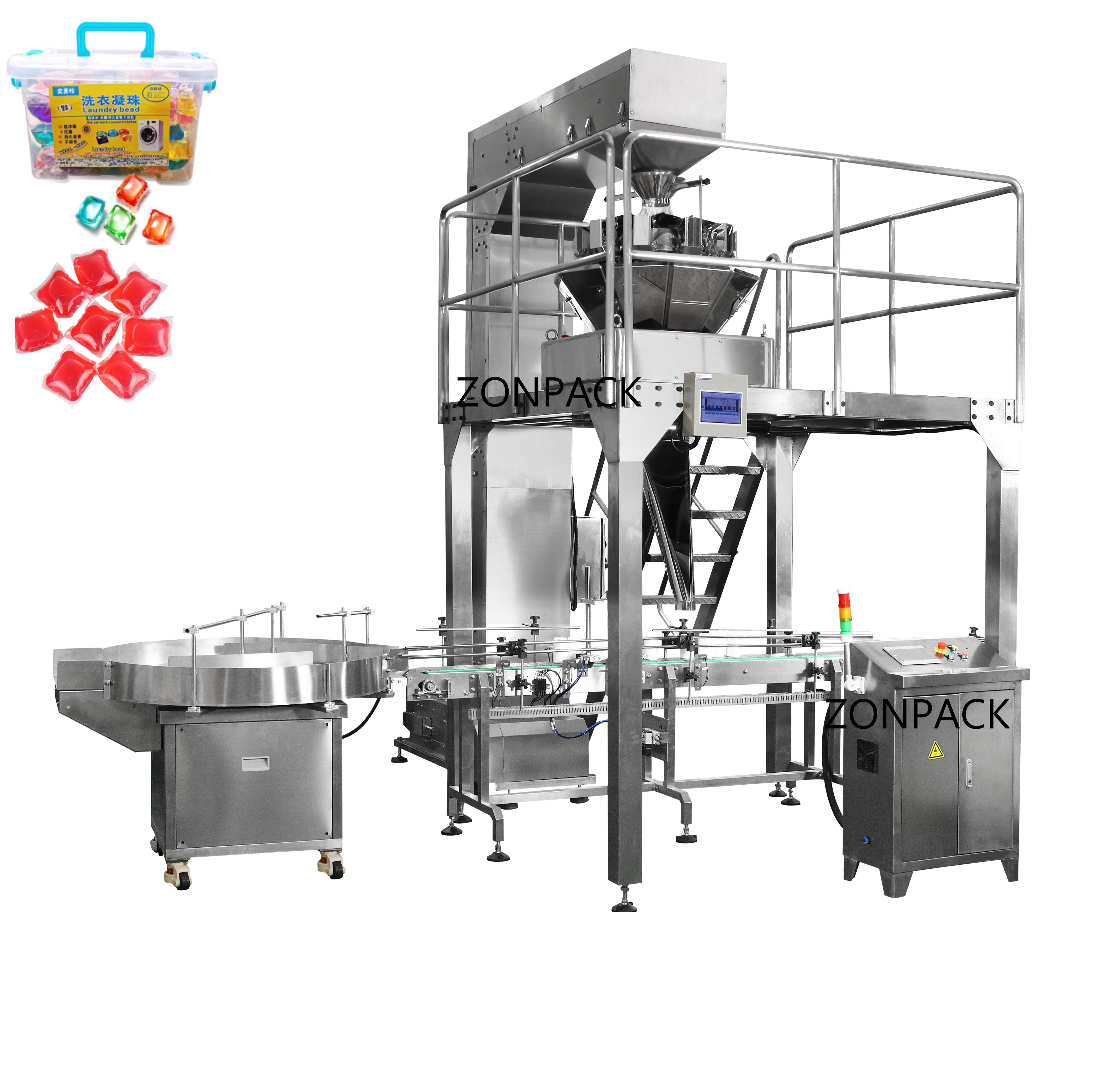 Automatic box laundry detergent pods packing machine bottle filling machine