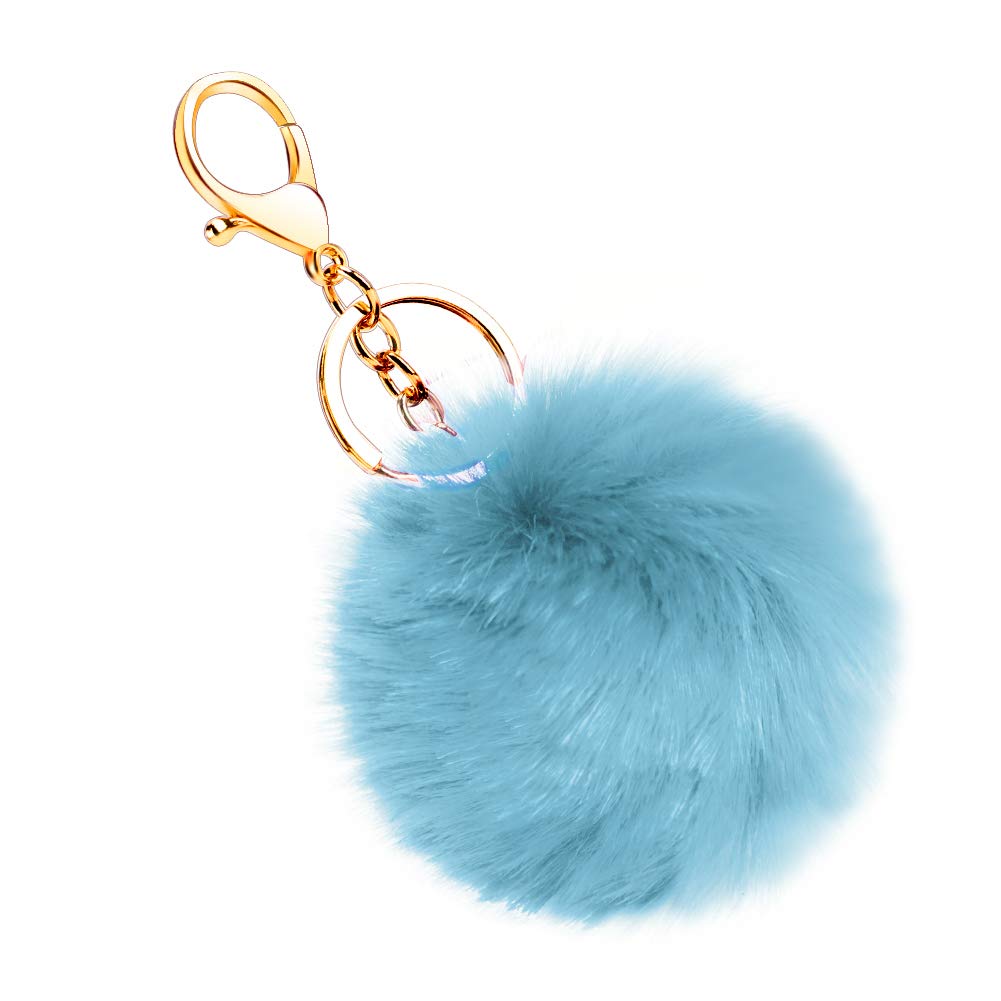 Customized colorful fur ball for mobile phone and key chain