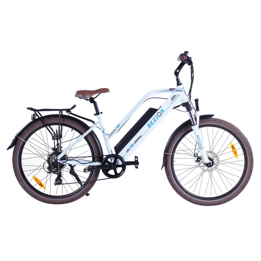 Dropshipping Bezior M2 27.5 inch electric moped bicycle EU stock 250w motor 48V 12.5Ah lithium battery urban electric road bike
