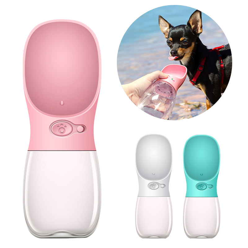 Manufacturer Wholesale Custom Logo outdoor travel plastic portable pet dog water bottle water drinking fountain outing kettle