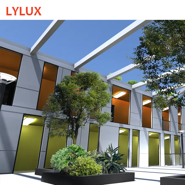 Low cost school/office buildings prefabricated office, modern office park