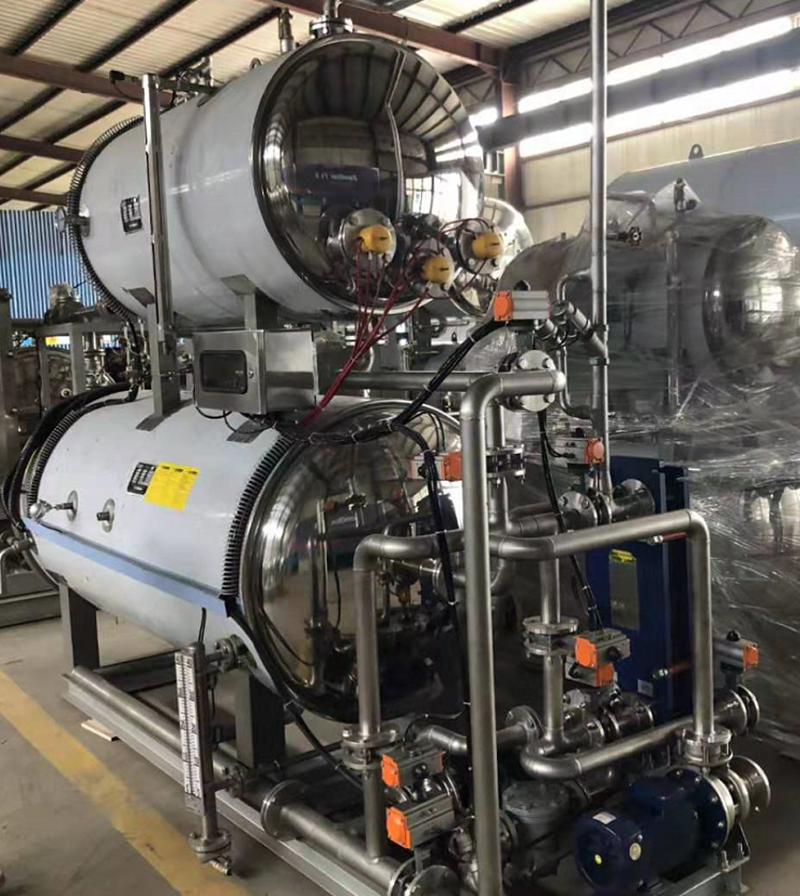 High Pressure Stainless Steel Industrial Pouched Food Sterilizer Retort