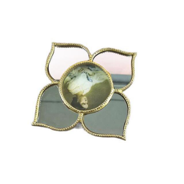 21124 New Nordic Flower-shaped Bedroom Decorative Photo Frame Vanity mirror