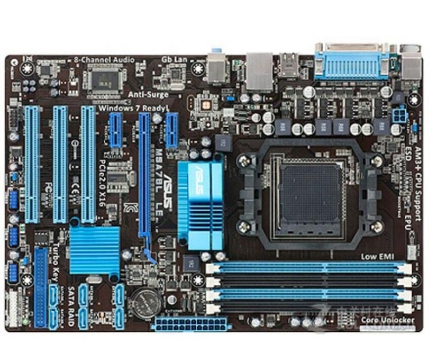Оригинальная материнская плата для Asus M5A78L LE DDR3 Socket AM3/AM3 + поддержка 32G RAM mainboard PC