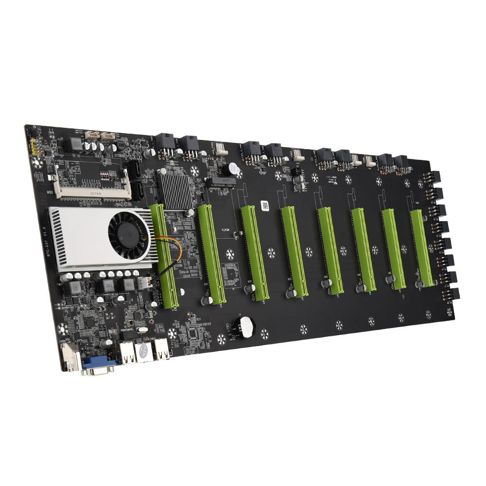 Крипто-эфирный добывающий Риг, 8 GPU материнская плата Биткоин ETH ZEC Ether LiteCoin, добыча 8 шт. графики