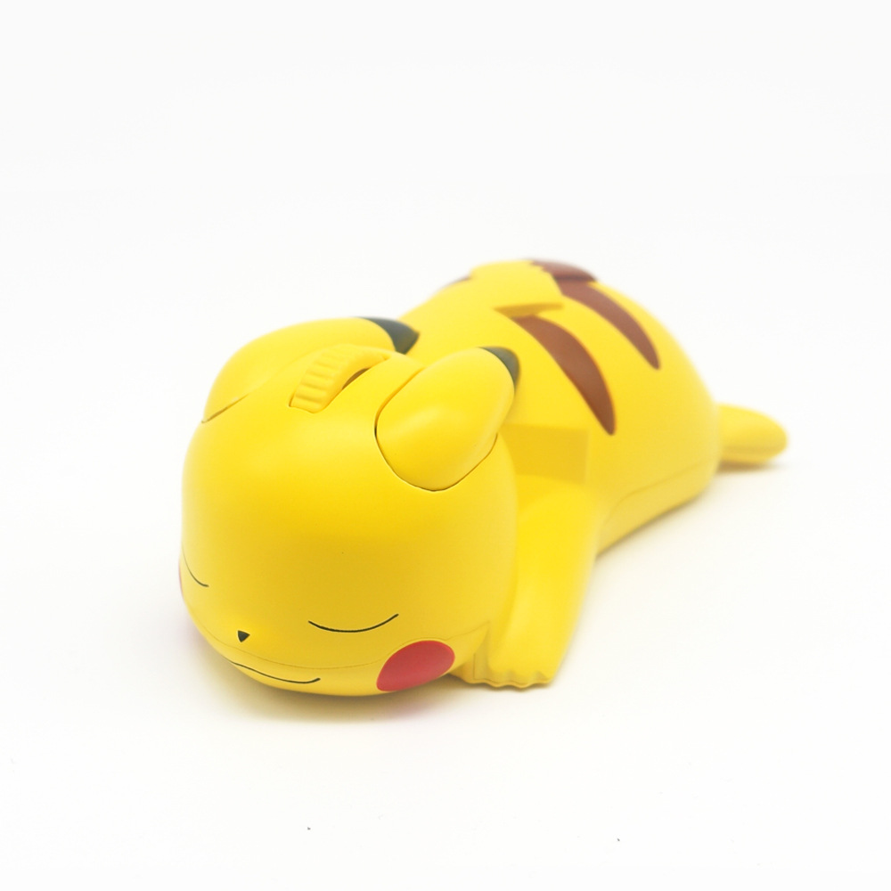 Милая мультяшная USB Беспроводная мышь Pikachu, портативная мини-мышь для ноутбука для детей, Macbook