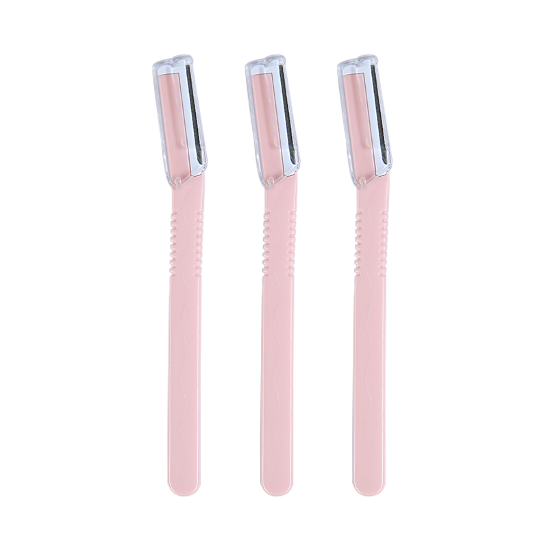 Wholesale Low Price 3 pcs Packing Women Female Facial Eyebrow Remover Razor Knife Eyebrow Trimmer Shaver With Handle