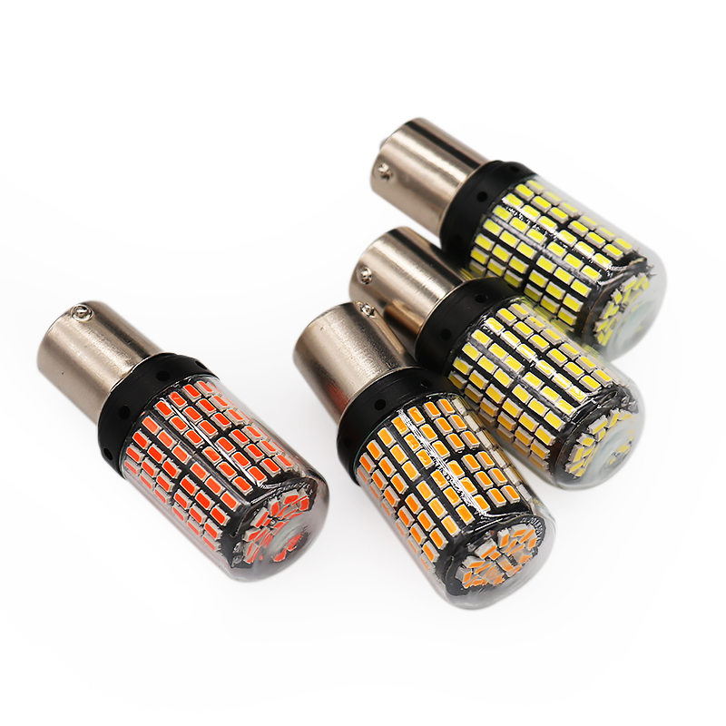 UNJOYLIOD Canbus безотказный 1156 1157 Автомобильный светодиодный 4014 чипы 144smd Светодиодная лампа