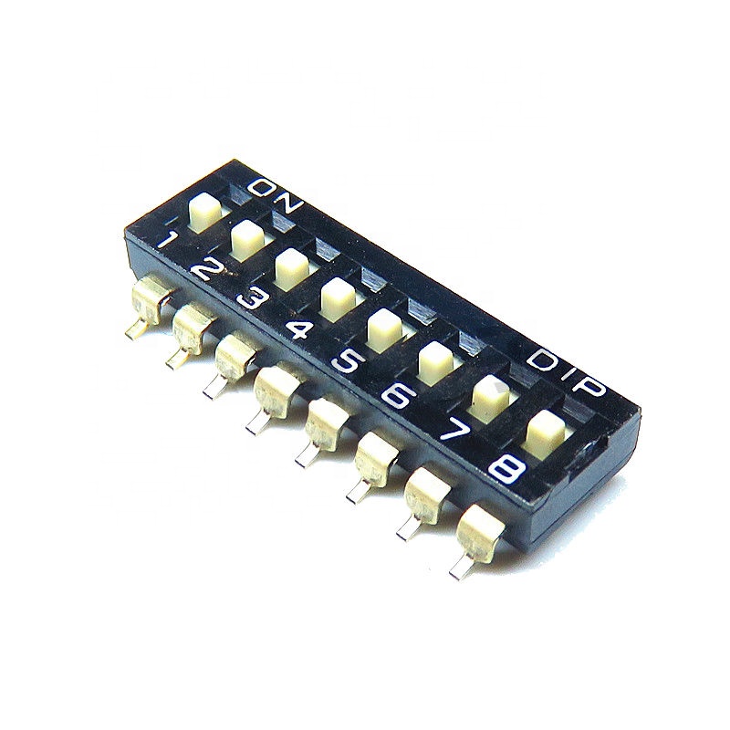SMD dial switch 2.54MM-8P 8 bit SOP-16 KM-08 8 pin toggle switch
