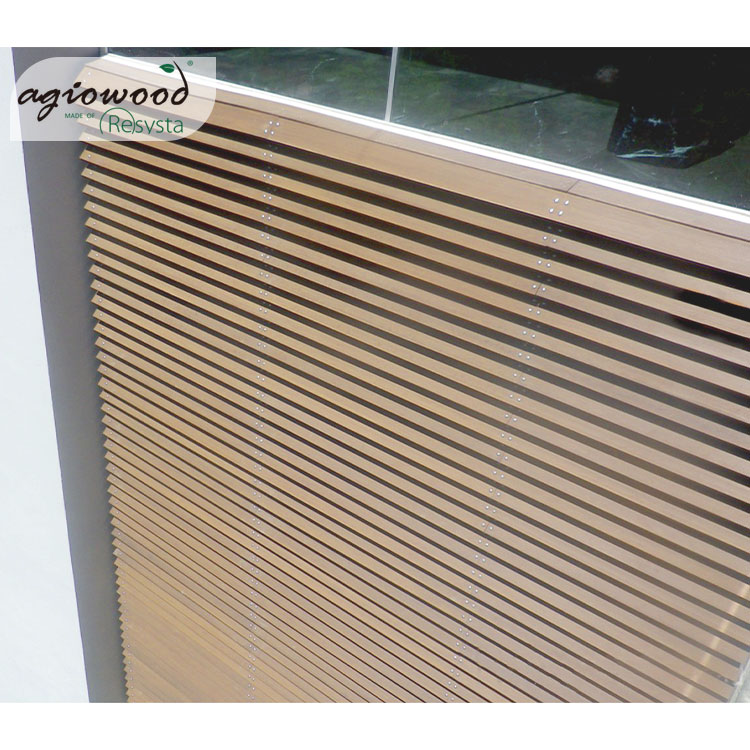 Прямая продажа с завода, водонепроницаемые деревянные жалюзи Resysta Agiowood
