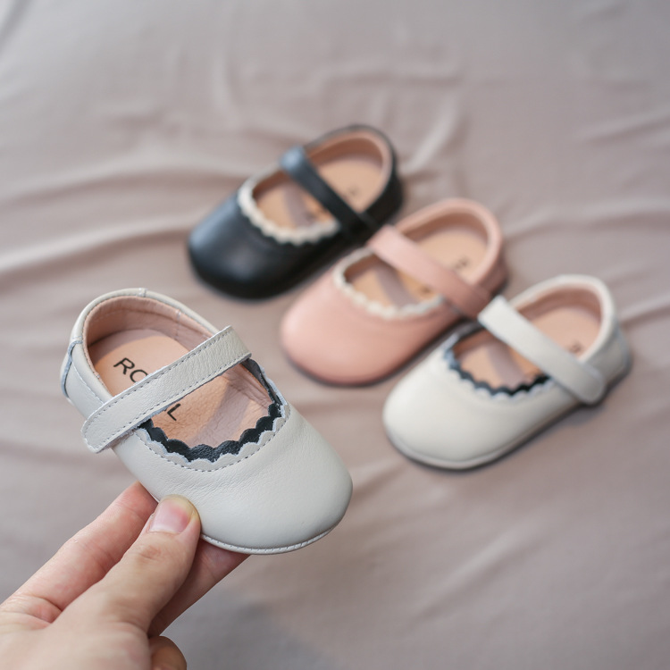 Wholesale Infant Walking Shoes Custom Genuine Leather T-bar Girls Dress Shoes