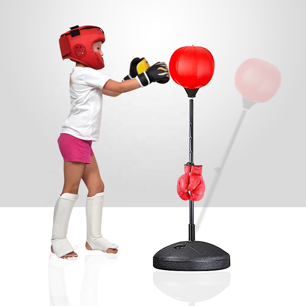 Adjustable Boxing Training Equipment kids punching bag with Boxing Gloves and Pump