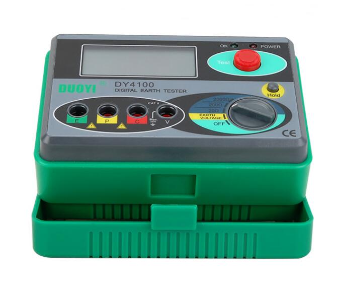 Megger Meter Resistance Tester Digital Megohmmeter Earth Resistance Tester Ground 0-2000 Ohm Insulation Tester