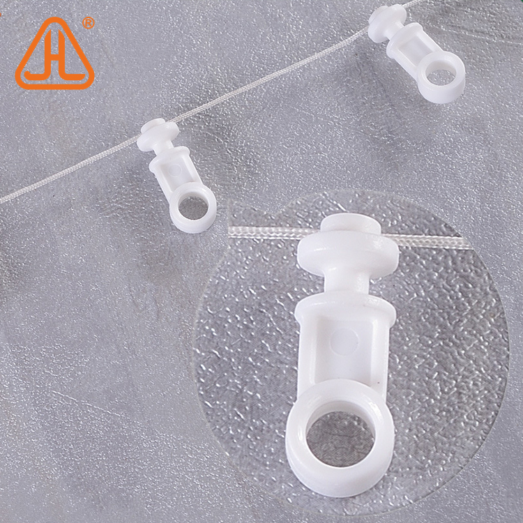 60 MM Ripple Fold Curtain Track Carrier Runners Double Single Button Curtain Rail Distance Runner