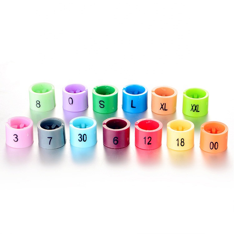 Customized round Plastic Size Marker Clips Tags Colorful Numbers for Displaying Garment Hangers Use Clothes Other Clothing Items