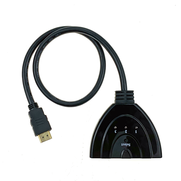 HDMI коммутатор 3 порта HDMI коммутатор 3x1 переключатель разветвитель с косичкой кабель поддерживает Full HD 1080P 3D HDMI коммутатор 3 в 1 из