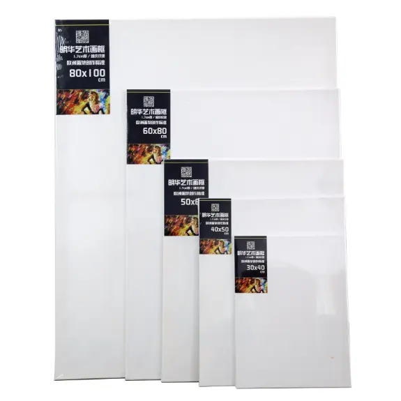 Wholesale Custom Blank Canvas Panels Board Painting Frame Stretched Canvas For Painting
