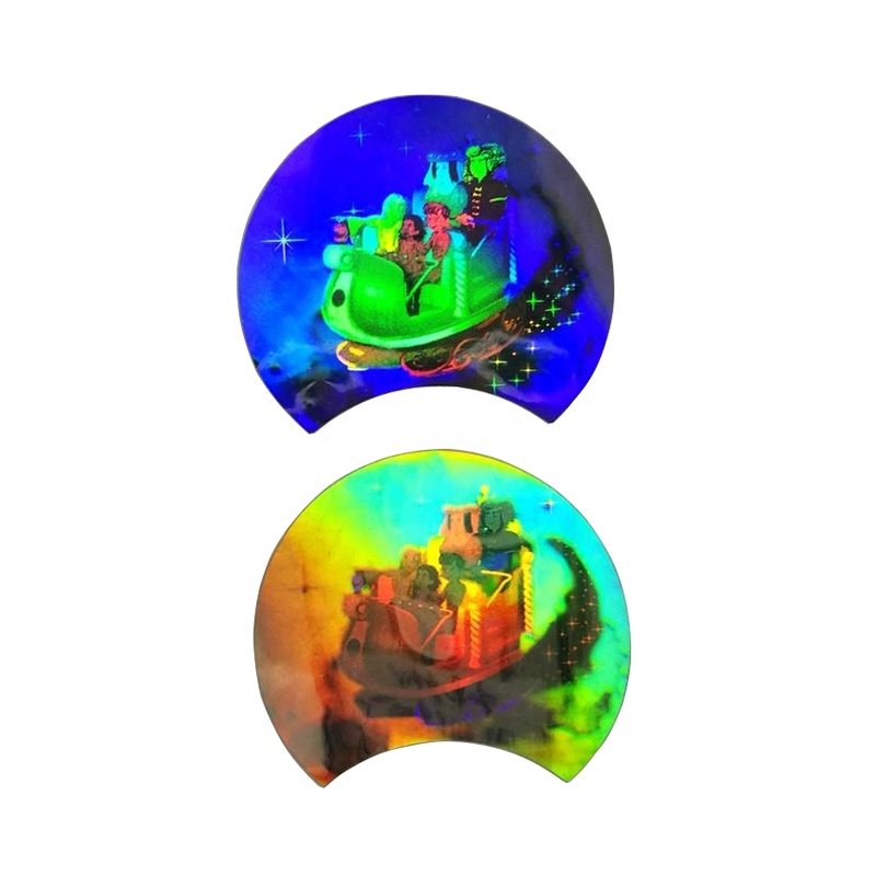 Anti-counterfeiting 3D laser hologram label sticker with serial number