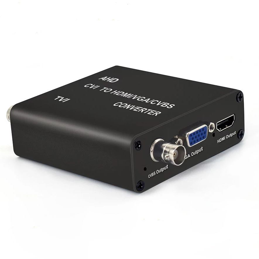 5MP 1080P 720P AHD TVI CVI to VGA/HDMI/CVBS видеоконвертер с поддержкой 1CH AHD/TVI/CVI Loop out