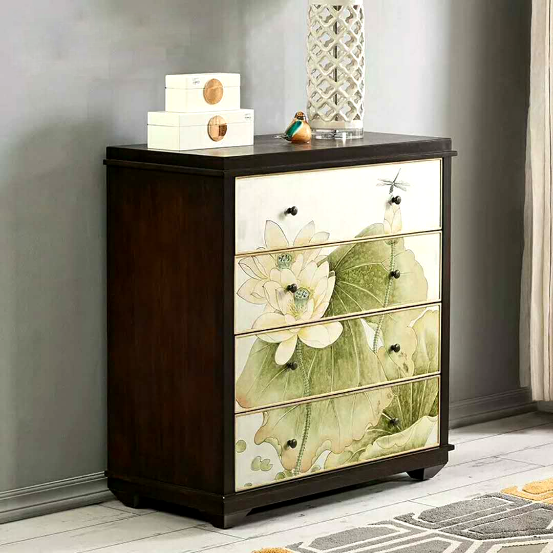 Bed room furniture chest of drawers wooden 4 drawer chest