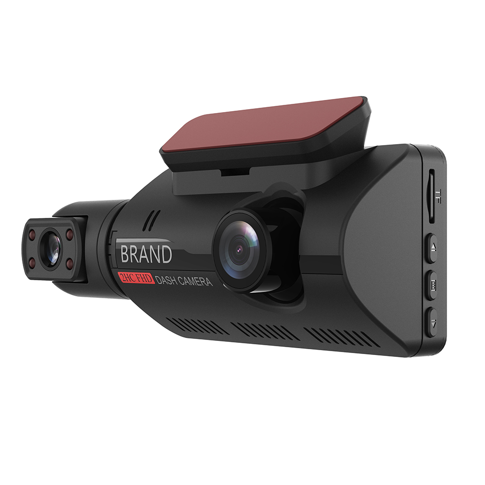FHD 1080P Автомобильная камера с двойным видеорегистратором со встроенным микрофоном и ночным видением