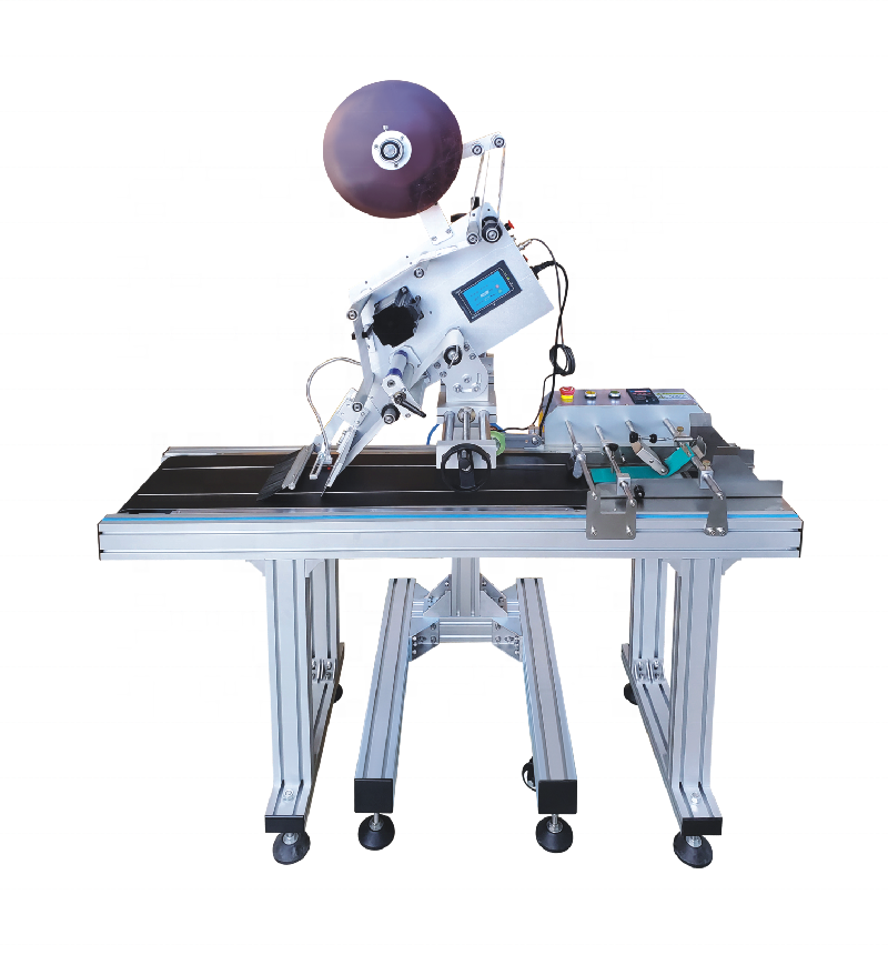 horizontal plastic zip bag labeling machine automatic Stand Up Pouches Cosmetics Labeler