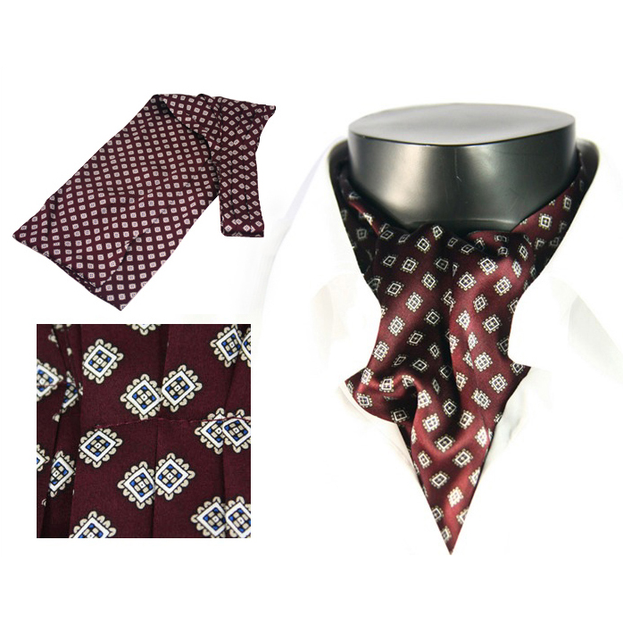 Wholesale Formal Men's Vintage Silk Cravats Ascot For Wedding