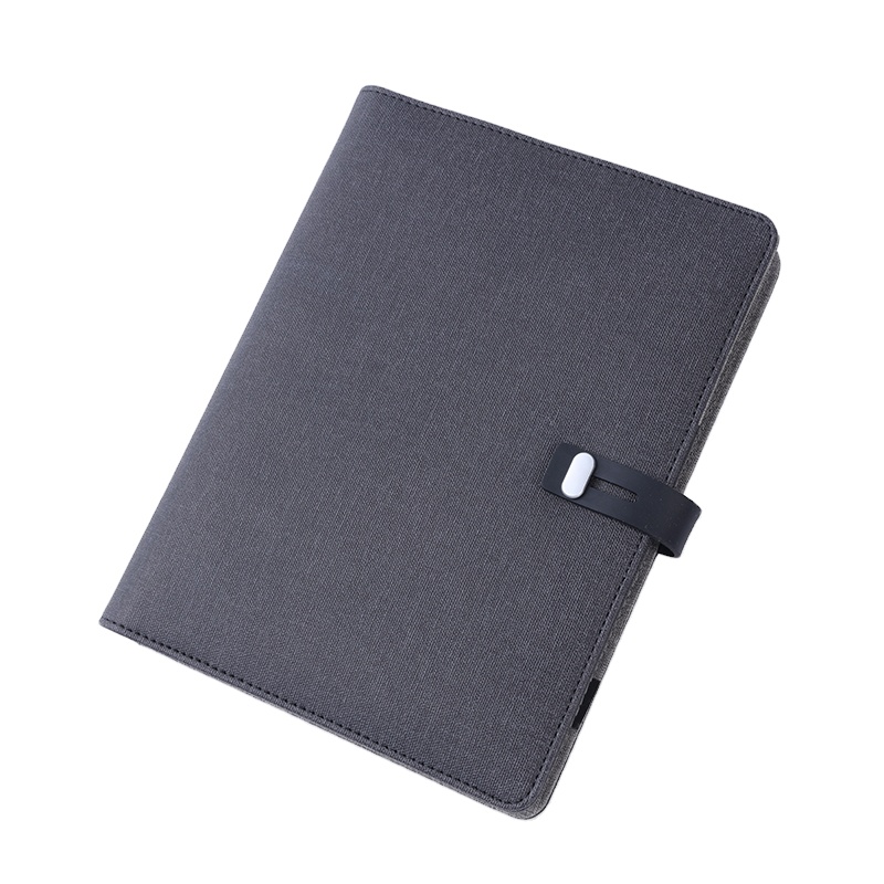 Роскошный кожаный ноутбук A5 с внешним аккумулятором Padfolio с внешним аккумулятором