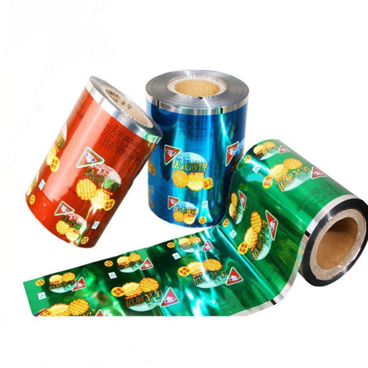 Food Film Roll Customized Printing Metalized Crisp Potato Plantain Chips Plastic Packaging Material Film