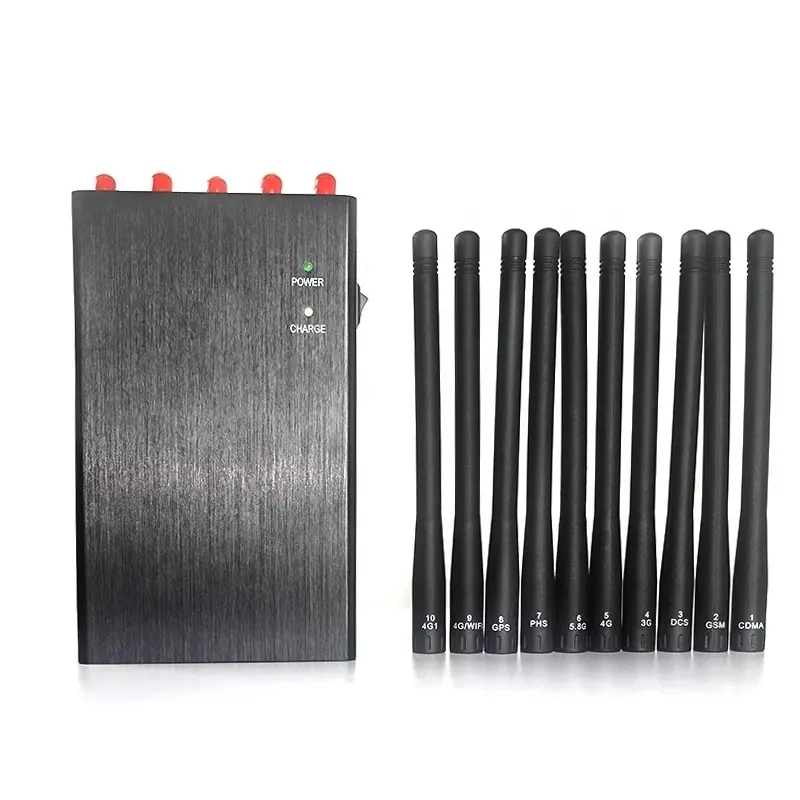 10 Channel Mobile phone signal detector GSM 2G 3G 4G 5G WiFi 2.4G 5.8G All Frequency Device
