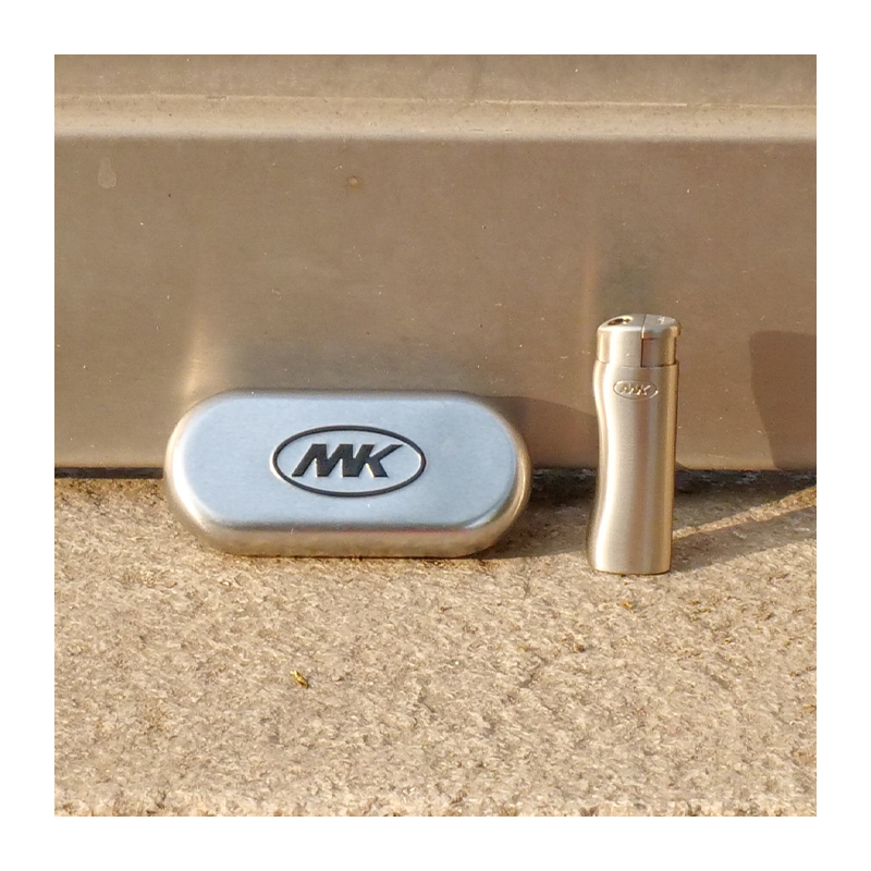 Refillable Other Lighters & Smoking Accessories Disposable Lighters China MK Slim Electronic Display Box Zinc Alloy Support