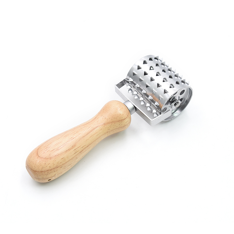 Tenderizer мяса из нержавеющей стали для пищевых продуктов, кухонные инструменты для деревянной ручки