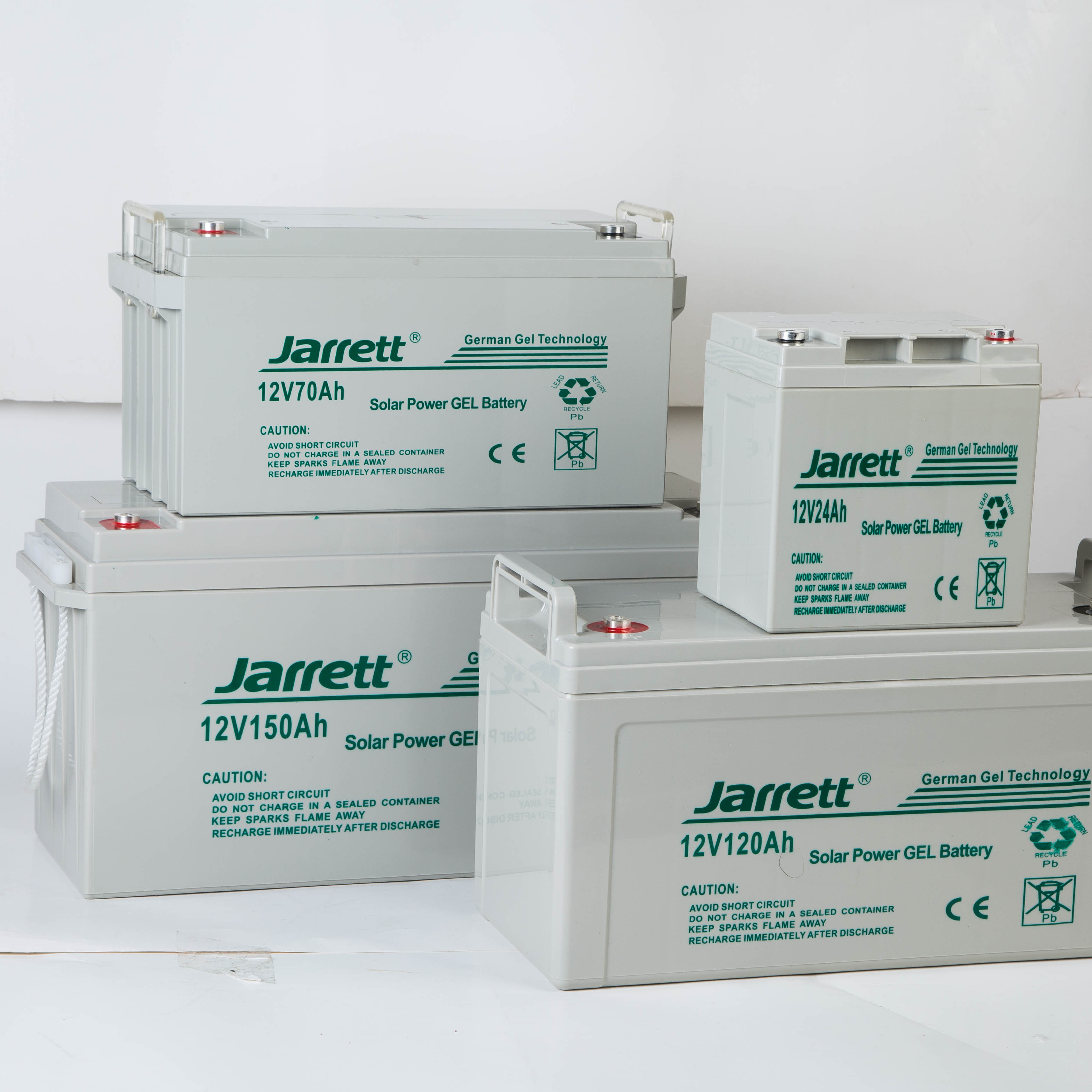 Jarrett 12V 200AH гелевая батарея глубокого цикла солнечной системы батареи для Солнечного проекта