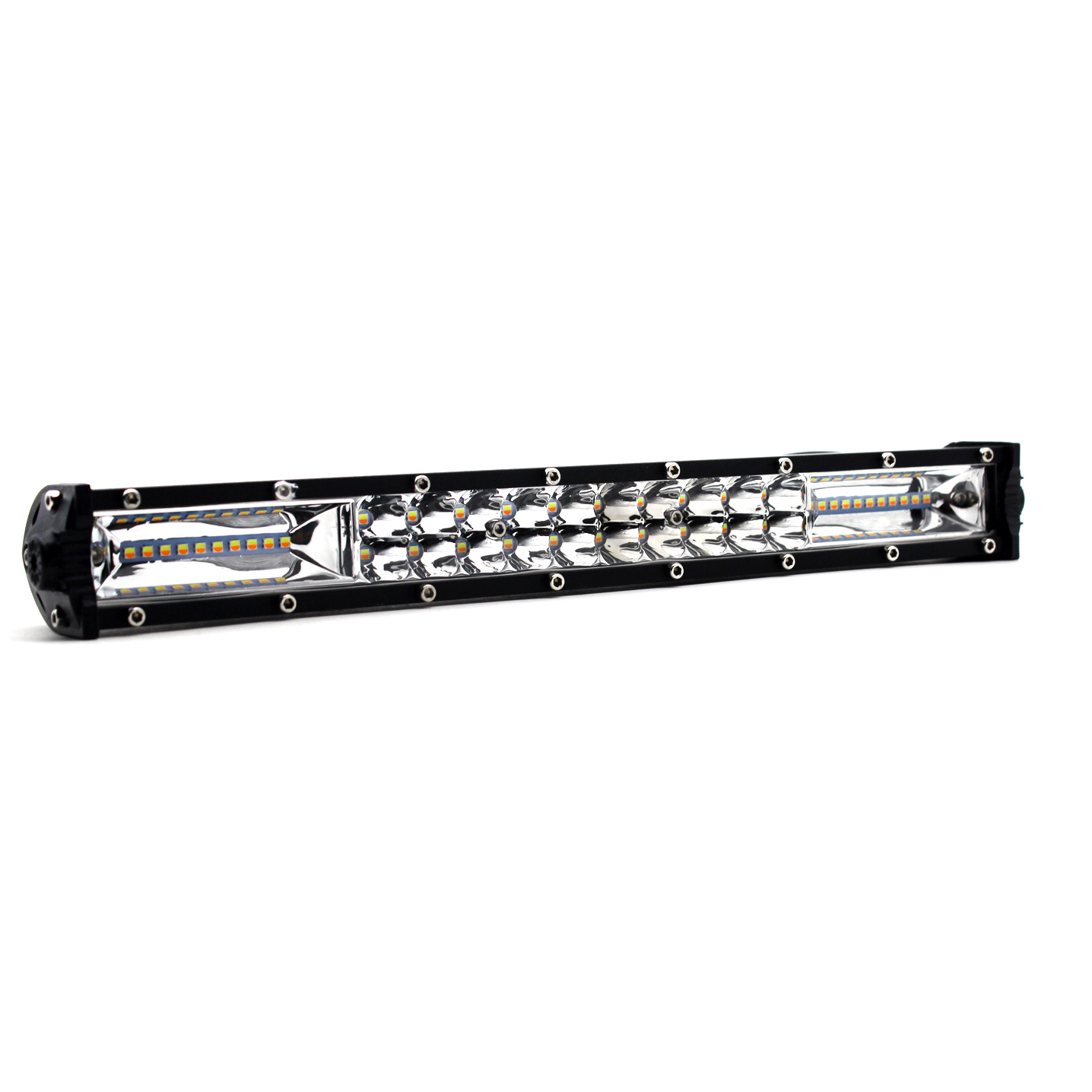 Raych wholesale Car Led Work Light Bar 13.5" 90W LED Flood Work Lamp with Amber White Strobe Light for Jeep ATV SUV Truck Boat