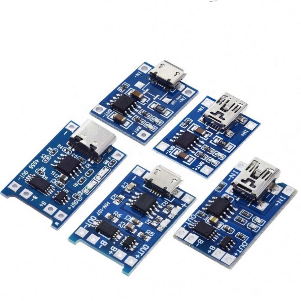 Зарядный Модуль TP4056 с разъемом type-c / Micro USB, 5 В, 1 А, 18650, зарядная плата с двойной функцией защиты, 1 А, литий-ионный аккумулятор