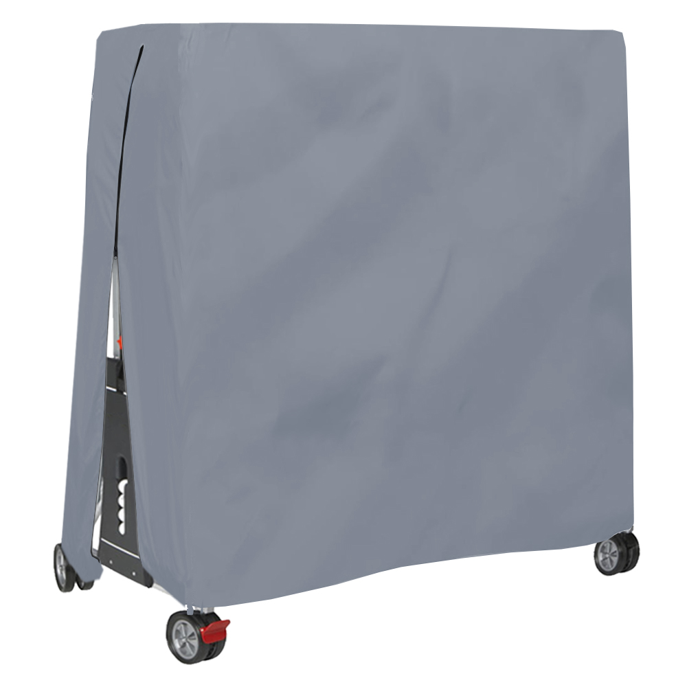 Table Tennis Table Cover Indoor Outdoor Waterproof Dustproof Ping Pong Table Protector Cover 165x70x185cm Grey