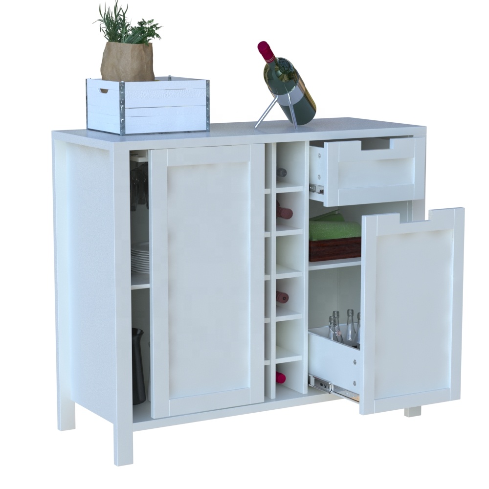 Nordic modern solid wood small kitchen storage cabinet sideboard living room wine cabinet tea cabinet