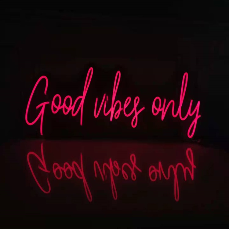 Прямая поставка настраиваемые украшения LED розовый хороший Vibes Только неоновый свет знак буквы на заказ вывески