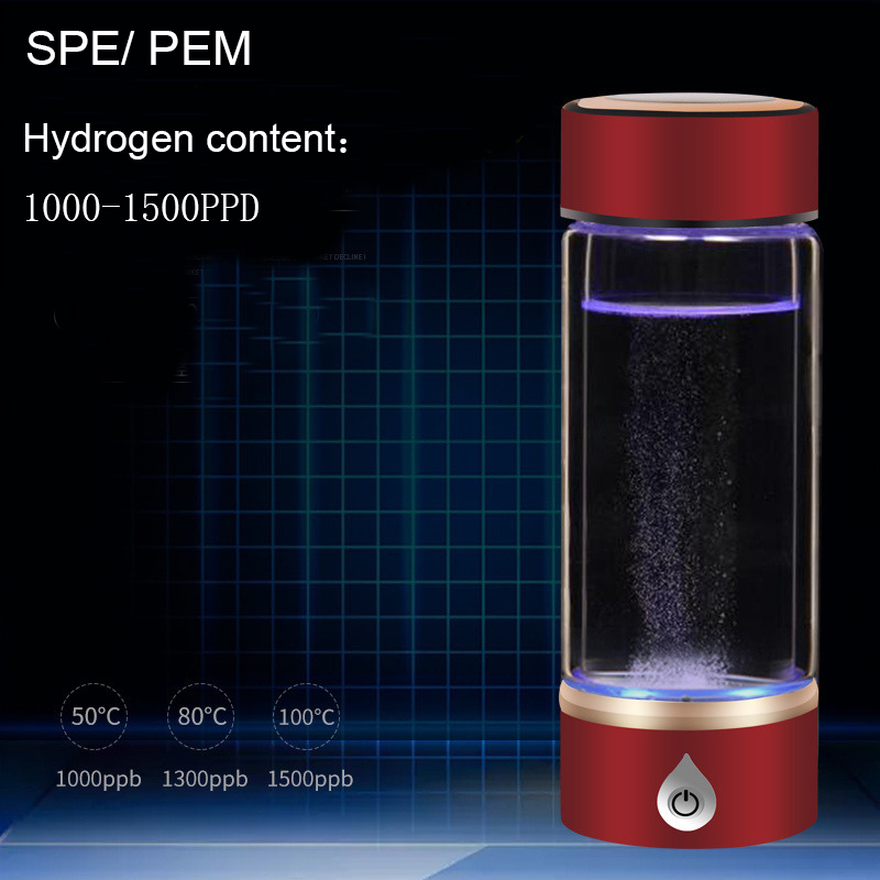 2020 Новый SPE / PEM водородный богатый генератор воды литий-ионный генератор бутылка может отделить H2 и O2 высокой чистоты водорода ПЭТ-бутылки