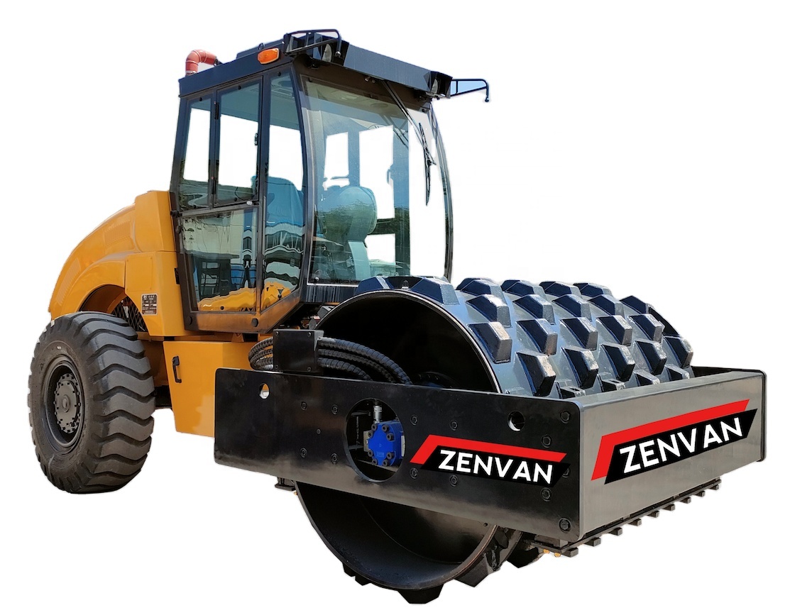 Zvs212h горячая Распродажа 12 тонн вибрирующий дорожный каток уплотнитель с Одним Барабаном дорожный каток уплотнитель вибрирующий дорожный каток