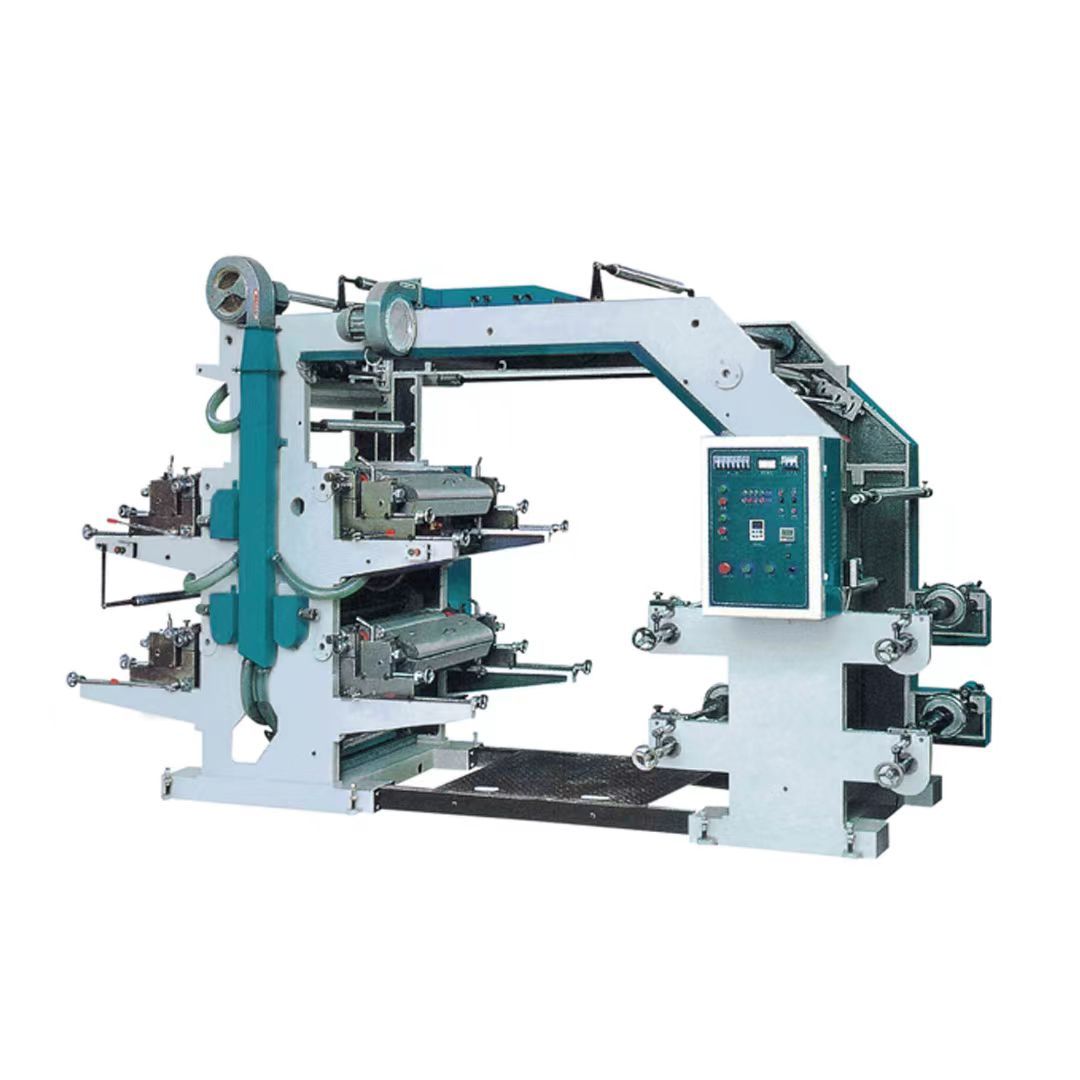 YT 2 4 6 Colors BOPP PVT CPE PVC Plastic Filmbag Flexo Flexographic Printing Machine Factory Price