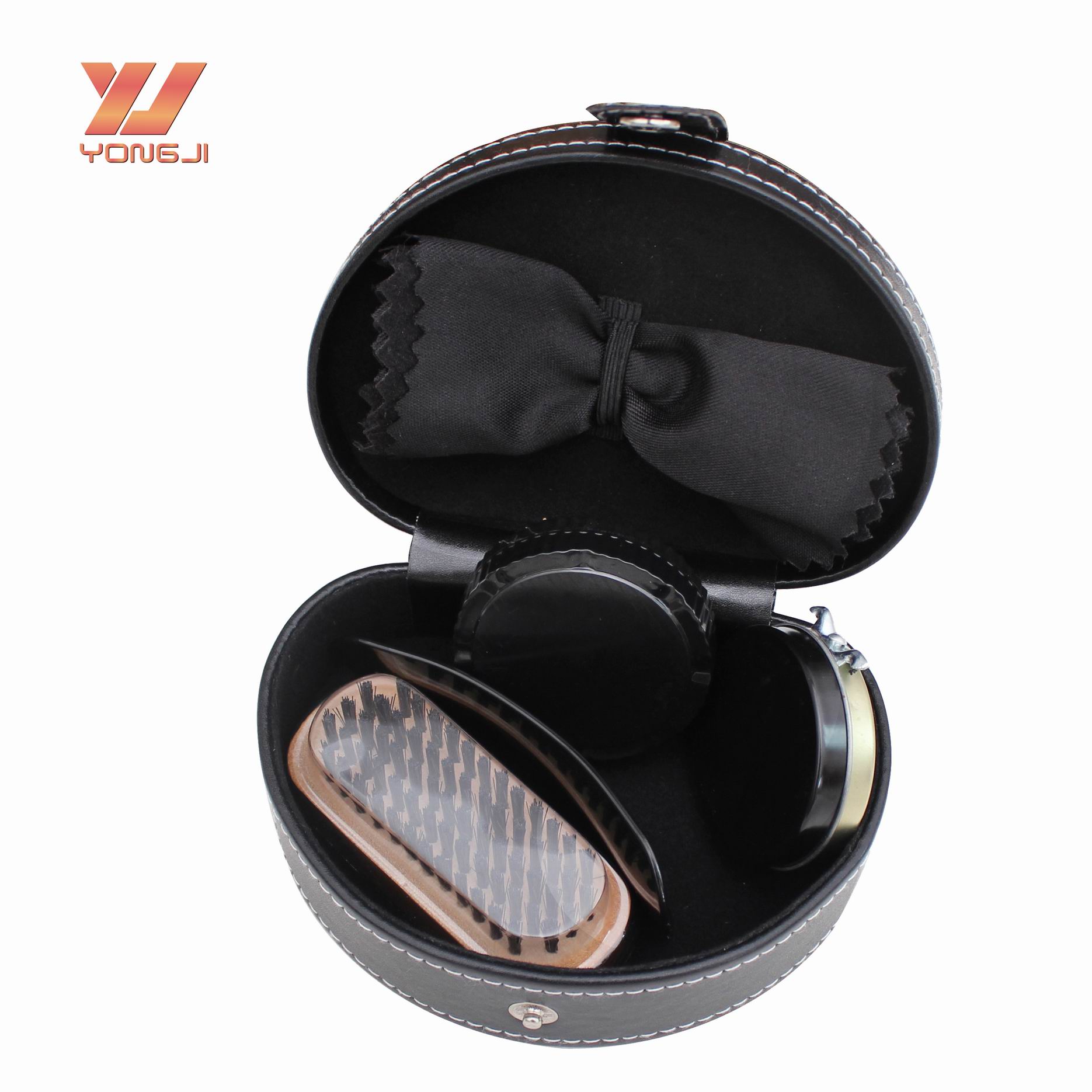 Factory Direct Selling shoe care kit Leatherb Black shoe Shine kit Made In China