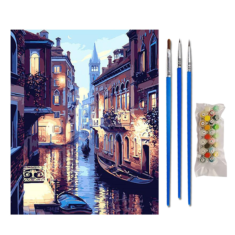 Paint by Number Kits DIY Oil Painting by numbers Beautiful Venice Night DIY Oil Painting Paint by Number Kits Drop Shipping