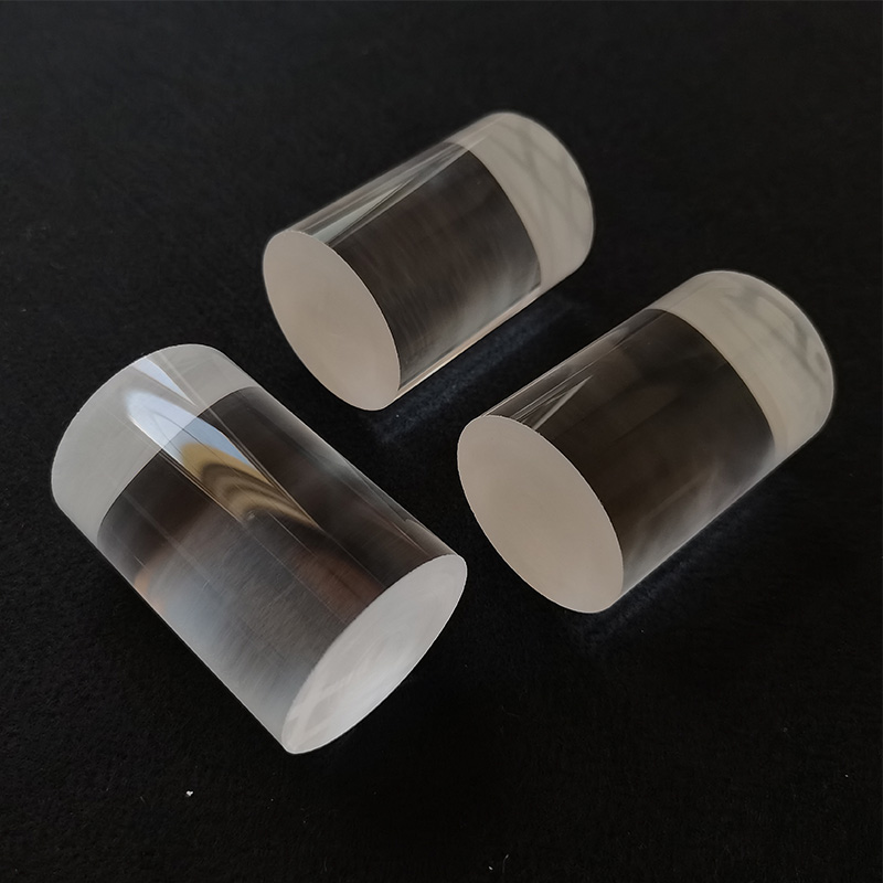 High temperature resistant transparent quartz glass bar plug