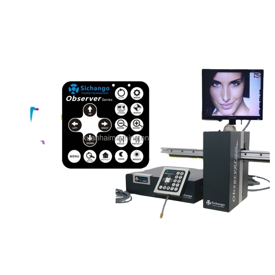 Automatic moving camera printing image checking system for flexography printing machine