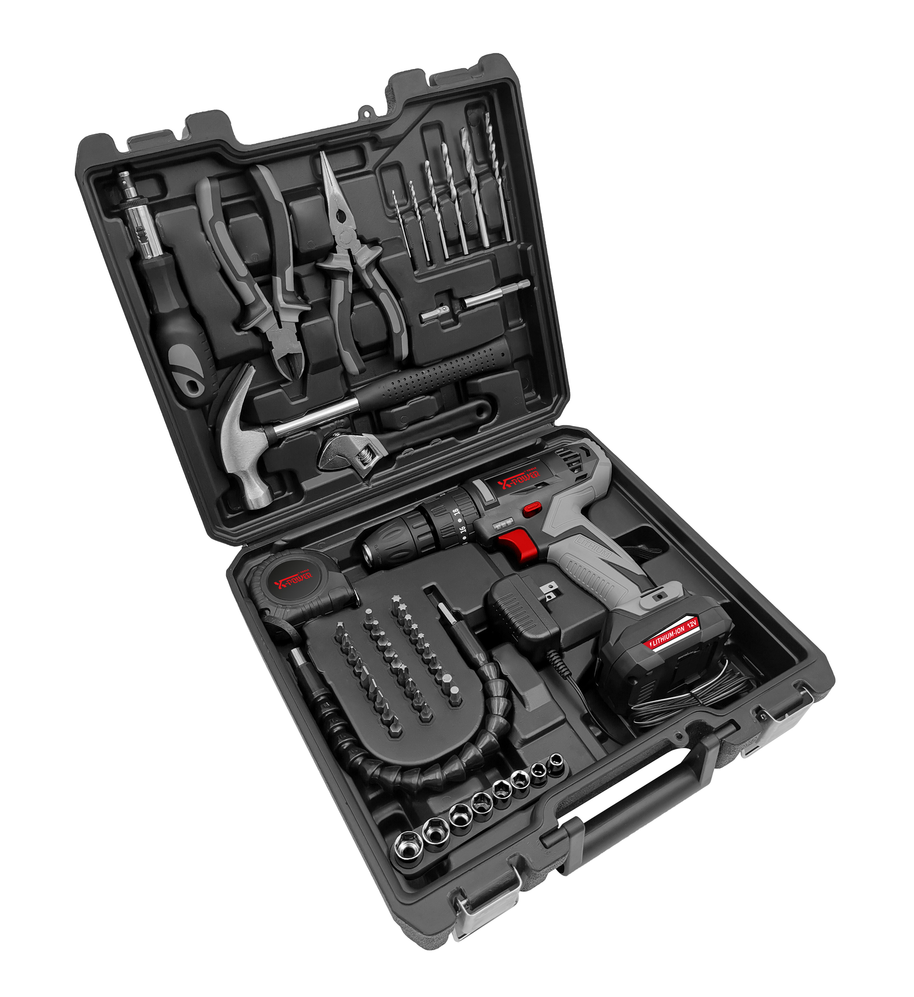 KCD330-C51PCS 12V Литиевая Аккумуляторная дрель с плоскогубцами BMC