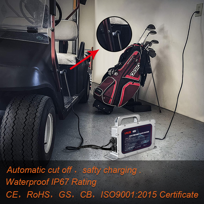 LNLEE 12v/24v/36v/48v/60v/72v зарядное устройство 40A для гольф-кары для вилочных погрузчиков Электрический скутер